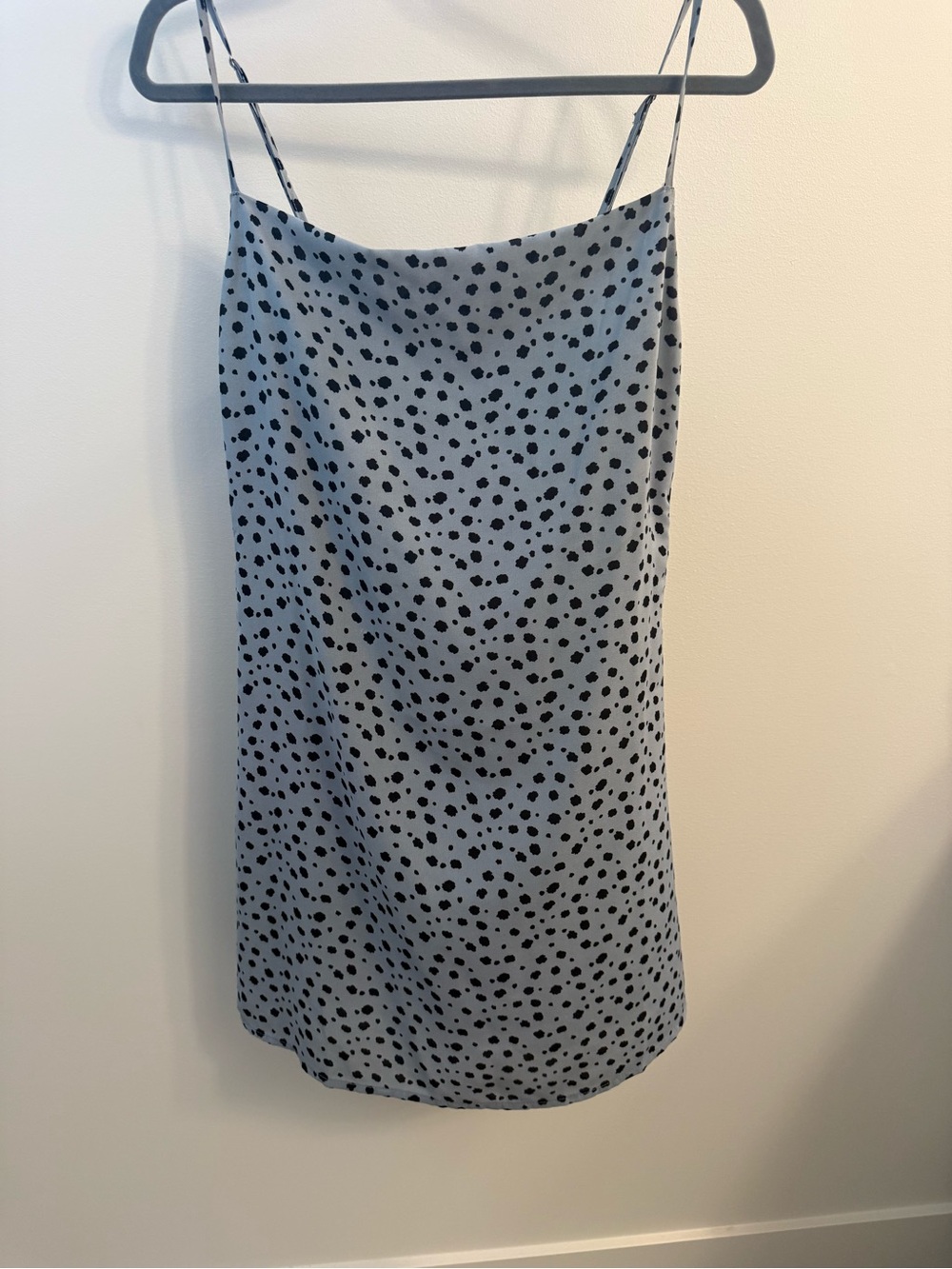 Light Blue Cowl Neck Slip Dress